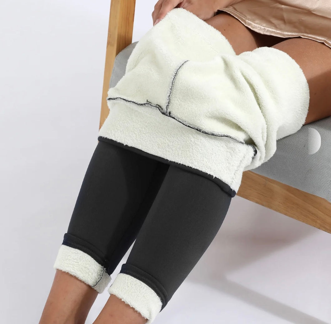 Gray Warm cozy leggings